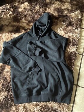 SHEIN Black Pullover Hoodie for Men